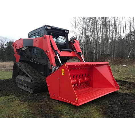 concrete crusher skid steer attachment|skid steer stone crusher attachment.